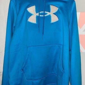 blue under armour womens hoodie size M